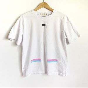 Off white white large graphic short sleeve Tee